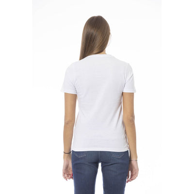 Haut en coton blanc tendance Baldinini pour femme
