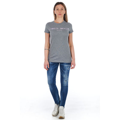 Frankie Morello Blauwe Katoenen Damesjeans