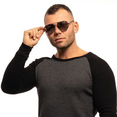 Lunettes de soleil Guess grises pour homme