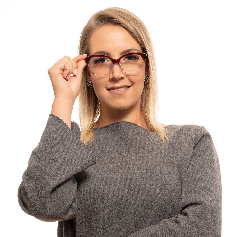 Montures de lunettes rouges pour femmes Emilio Pucci