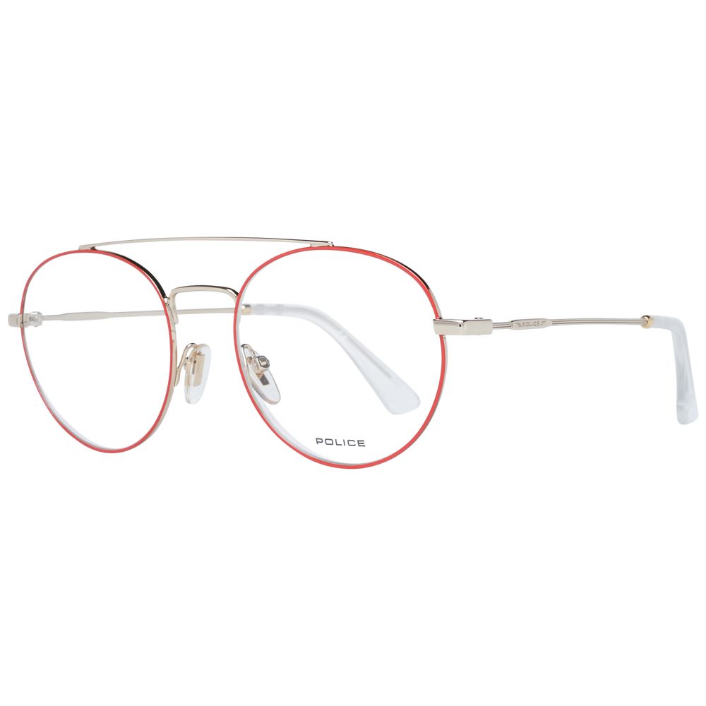 Monture de lunettes rouge pour homme de la police