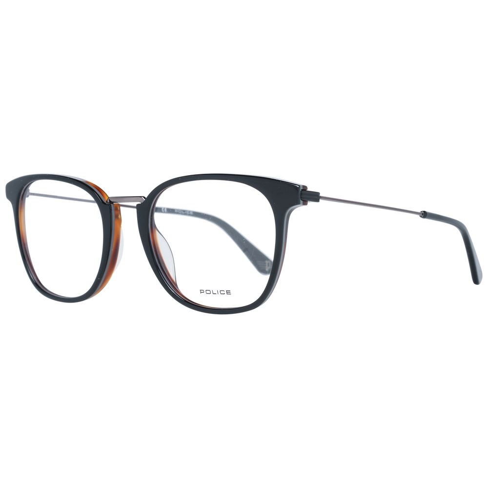 Monture de lunettes de police pour hommes noirs