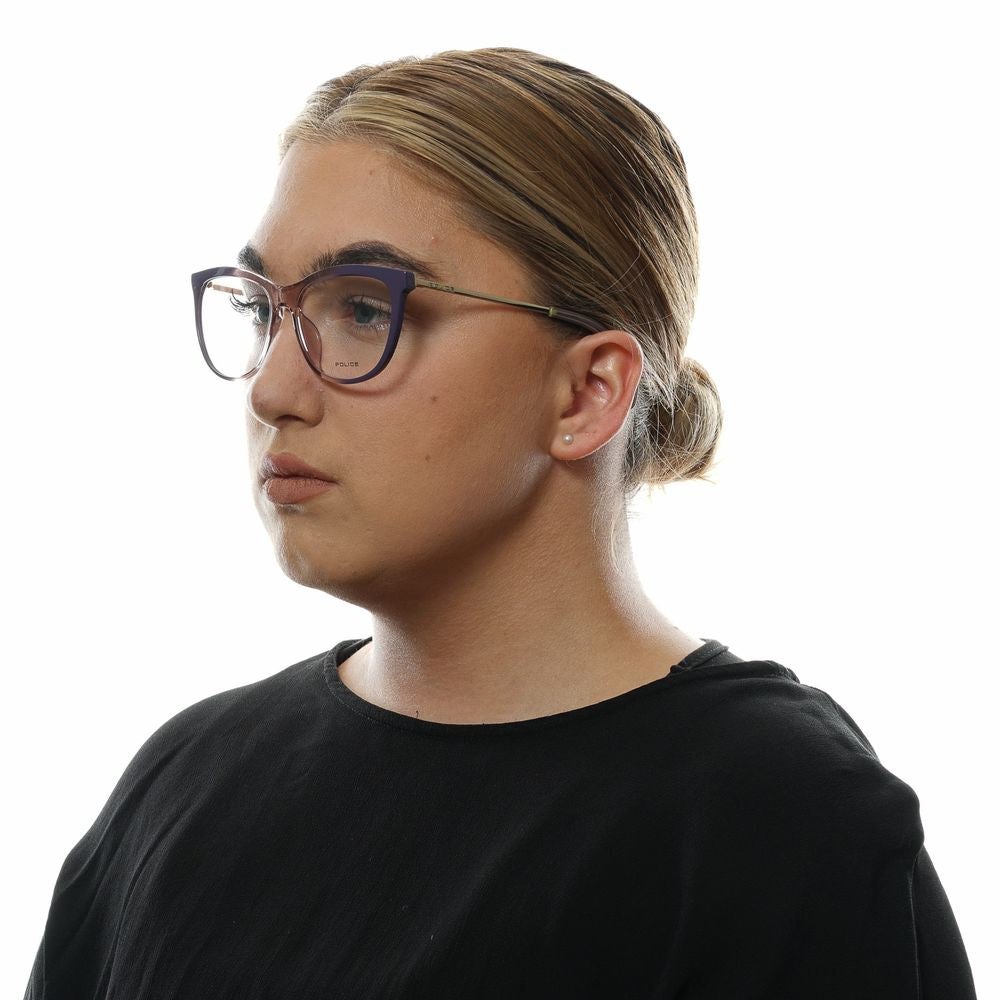 Montures optiques violettes pour femmes de la police