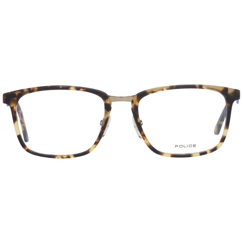 Montures optiques marron pour hommes de la police