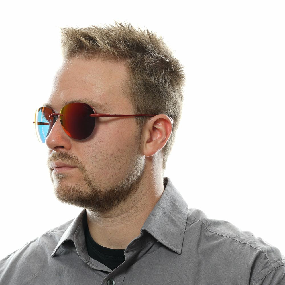 Lunettes de soleil rouges pour hommes Police