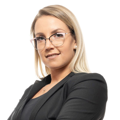 Montures de lunettes Emilio Pucci argentées pour femmes