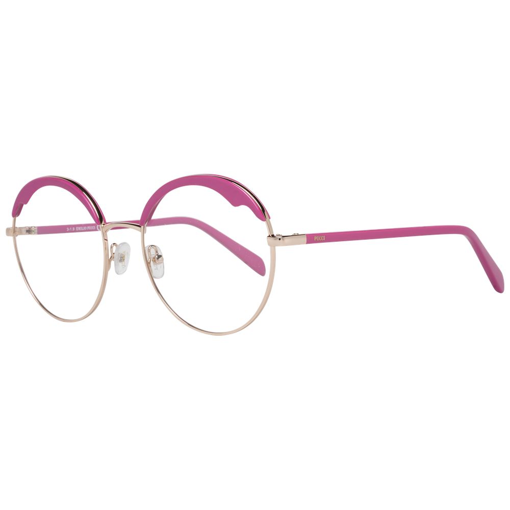 Montures optiques pour femmes Emilio Pucci en or rose