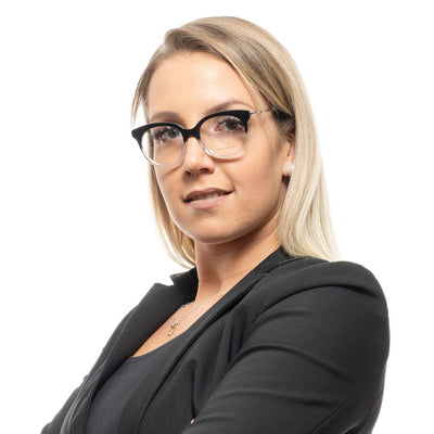 Monture de lunettes Sandro noire pour femme