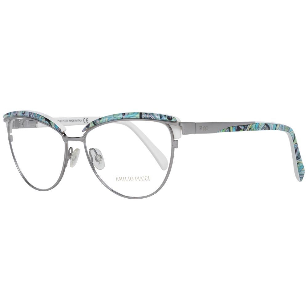 Montures optiques argentées pour femmes Emilio Pucci