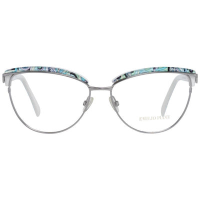 Montures optiques argentées pour femmes Emilio Pucci