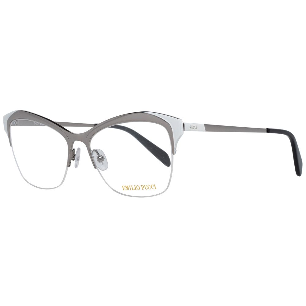 Montures optiques argentées pour femmes Emilio Pucci