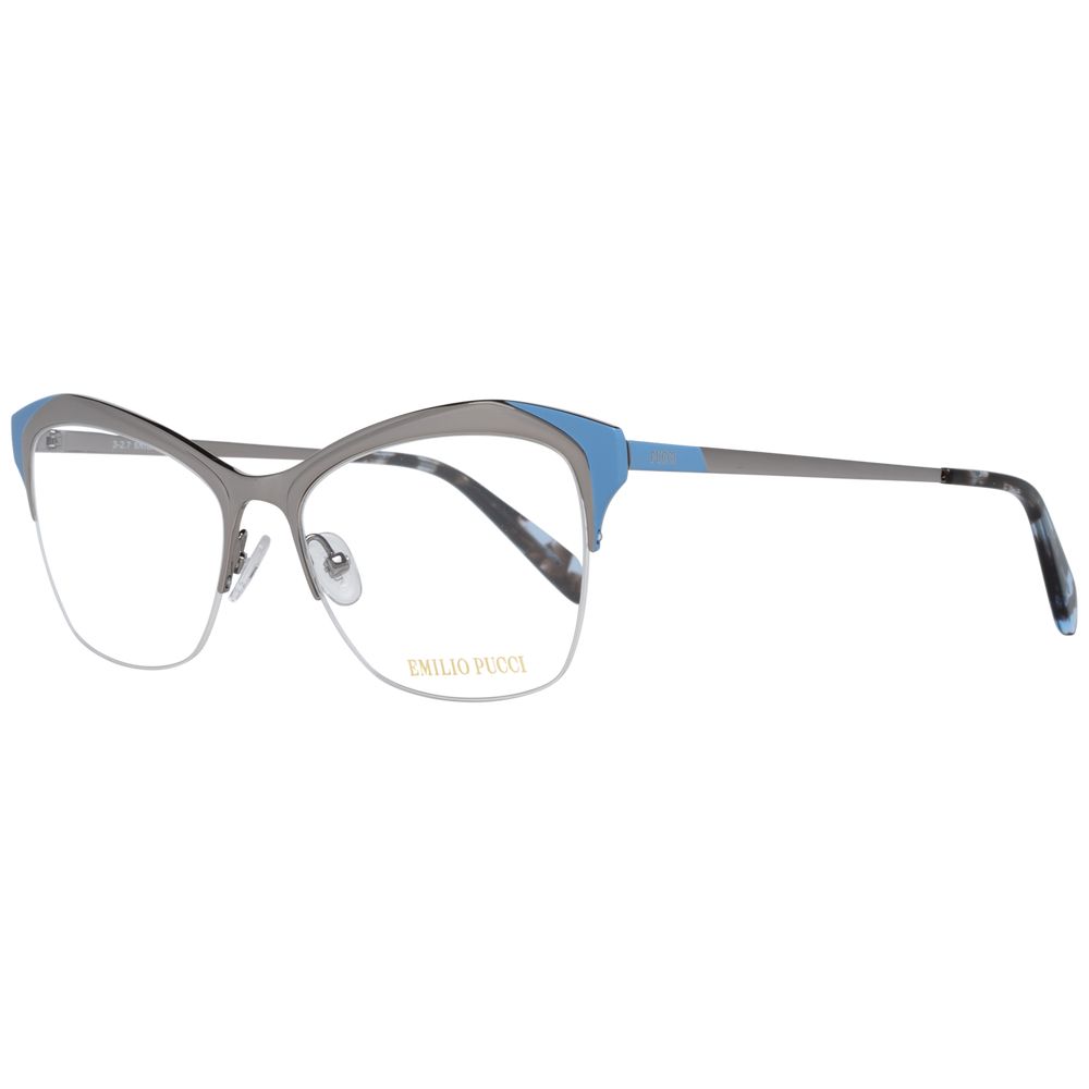 Montures optiques argentées pour femmes Emilio Pucci