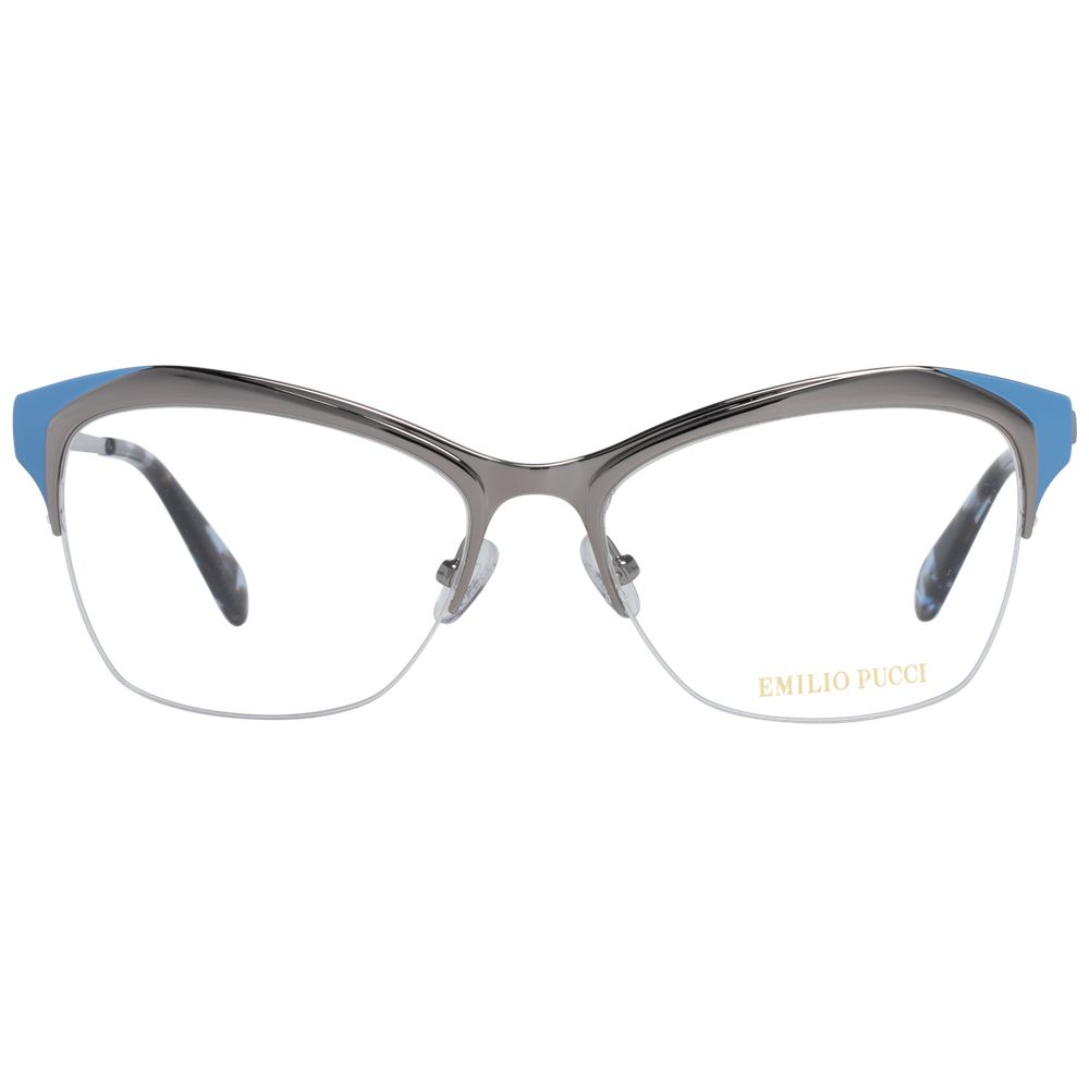 Montures optiques argentées pour femmes Emilio Pucci