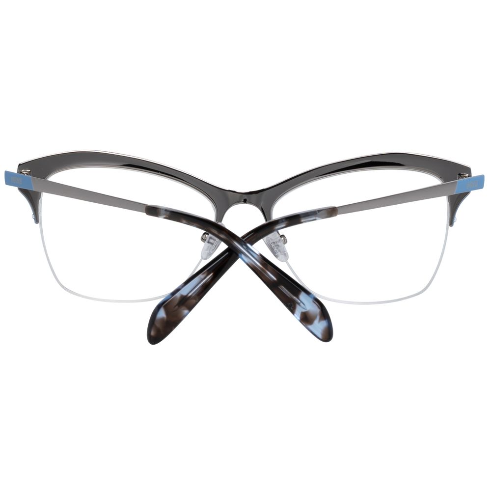 Montures optiques argentées pour femmes Emilio Pucci