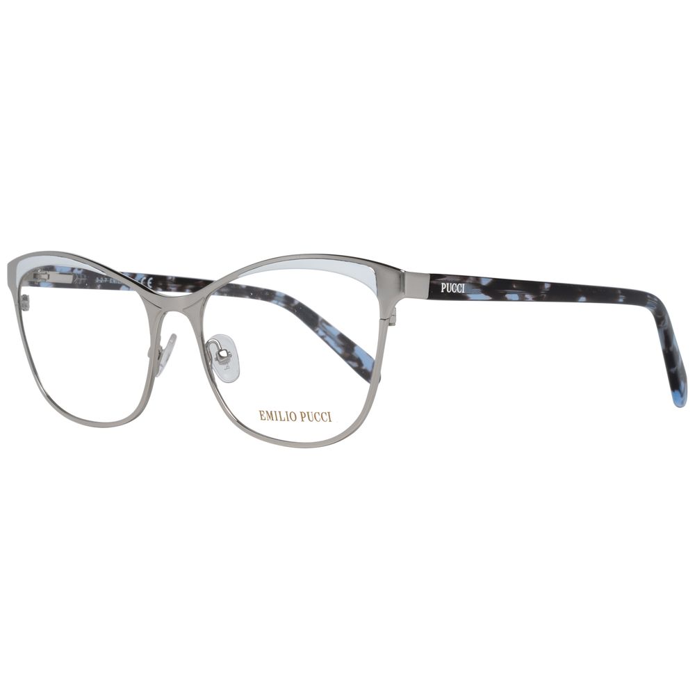 Montures optiques argentées pour femmes Emilio Pucci