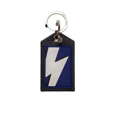 Porte-clés en cuir bleu pour homme de Neil Barrett
