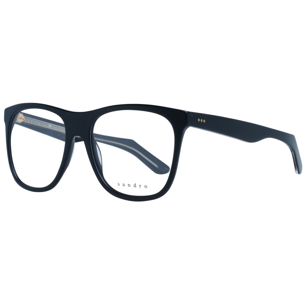 Montures optiques unisexes noires Sandro