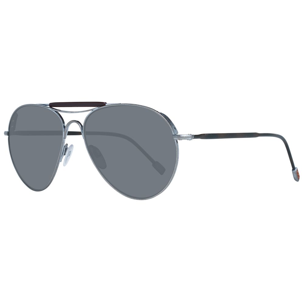 Lunettes de soleil dorées pour homme Ermenegildo Zegna