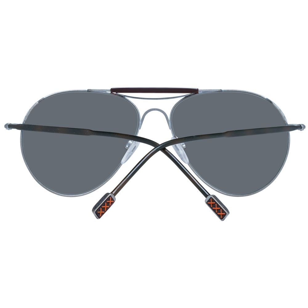 Lunettes de soleil dorées pour homme Ermenegildo Zegna