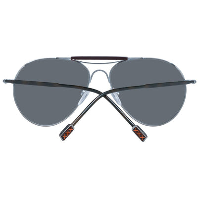 Lunettes de soleil dorées pour homme Ermenegildo Zegna