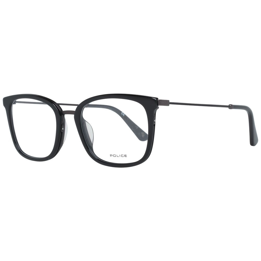 Monture de lunettes de police pour hommes noirs
