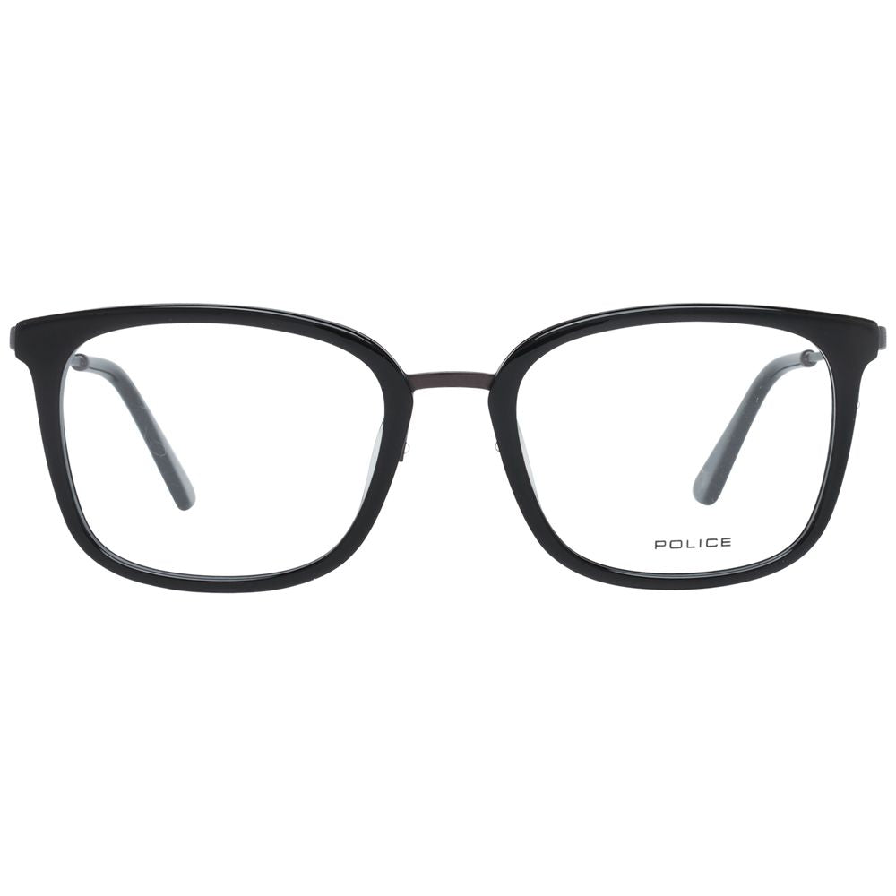 Monture de lunettes de police pour hommes noirs