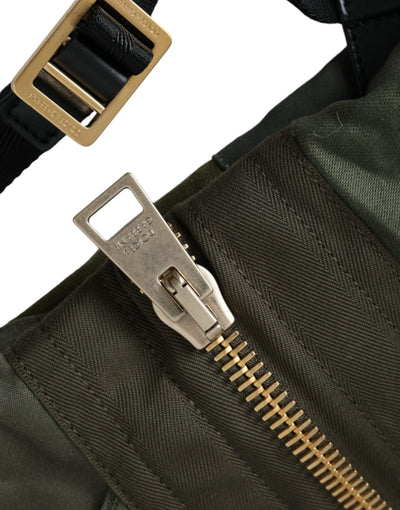 Sac à dos patchwork vert militaire Dolce &amp; Gabbana