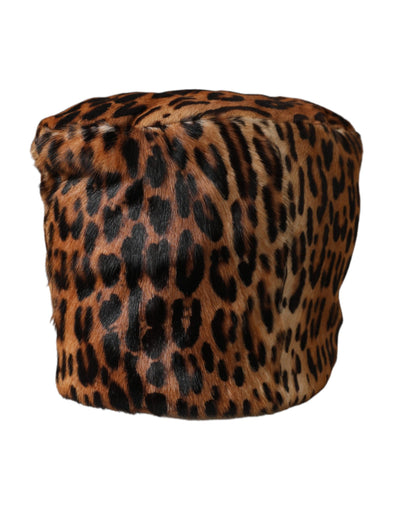 Bob Dolce &amp; Gabbana en fourrure léopard marron pour femme