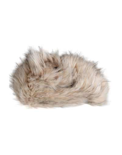 Bob Dolce &amp; Gabbana en fourrure acrylique beige pour femme