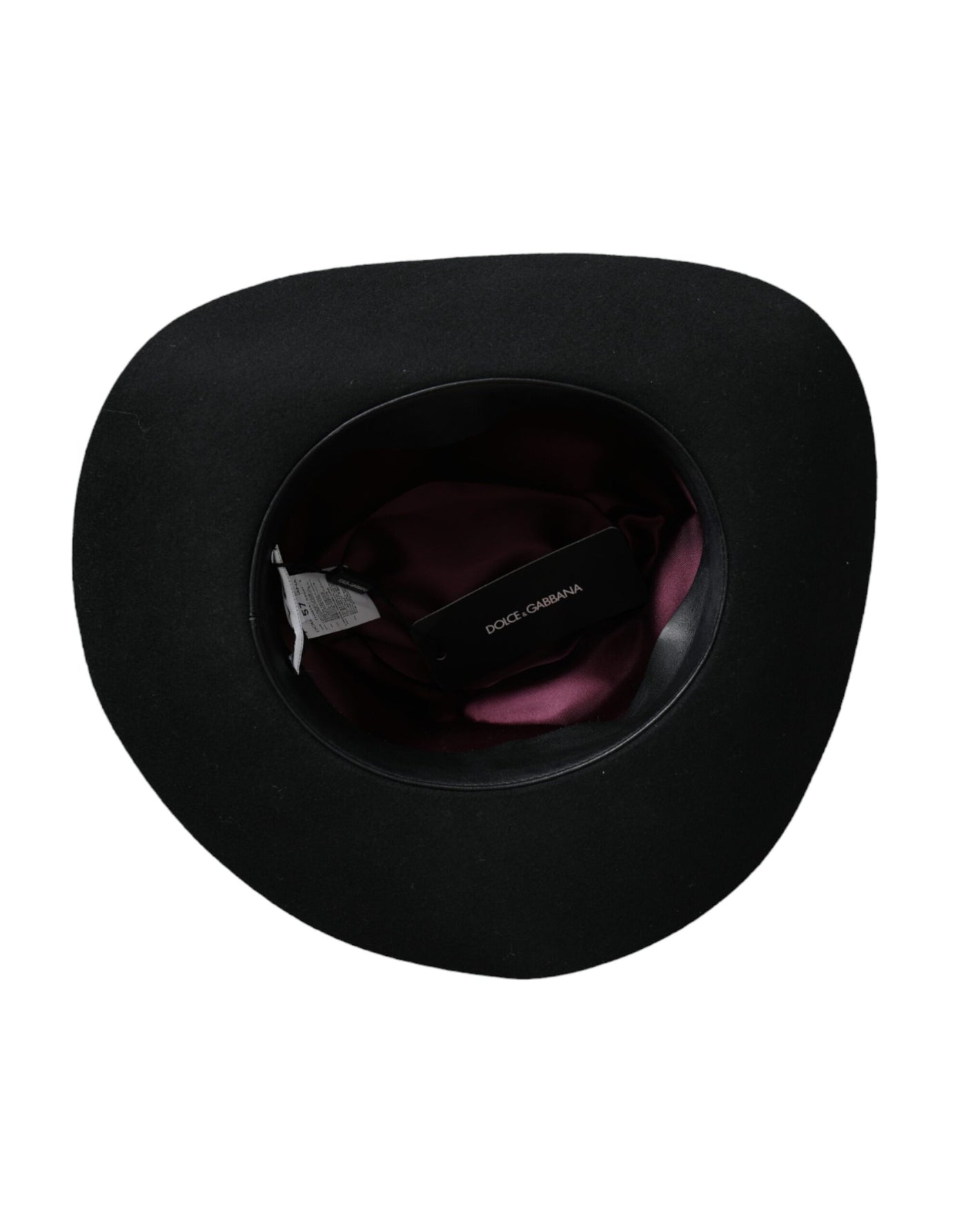 Chapeau Fedora Trilby en lapin noir Dolce &amp; Gabbana pour femme