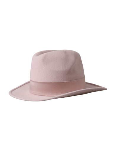 Chapeau Fedora Trilby en lapin rose Dolce &amp; Gabbana pour femme