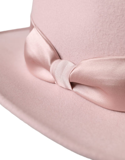 Chapeau Fedora Trilby en lapin rose Dolce &amp; Gabbana pour femme