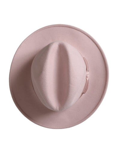 Chapeau Fedora Trilby en lapin rose Dolce &amp; Gabbana pour femme