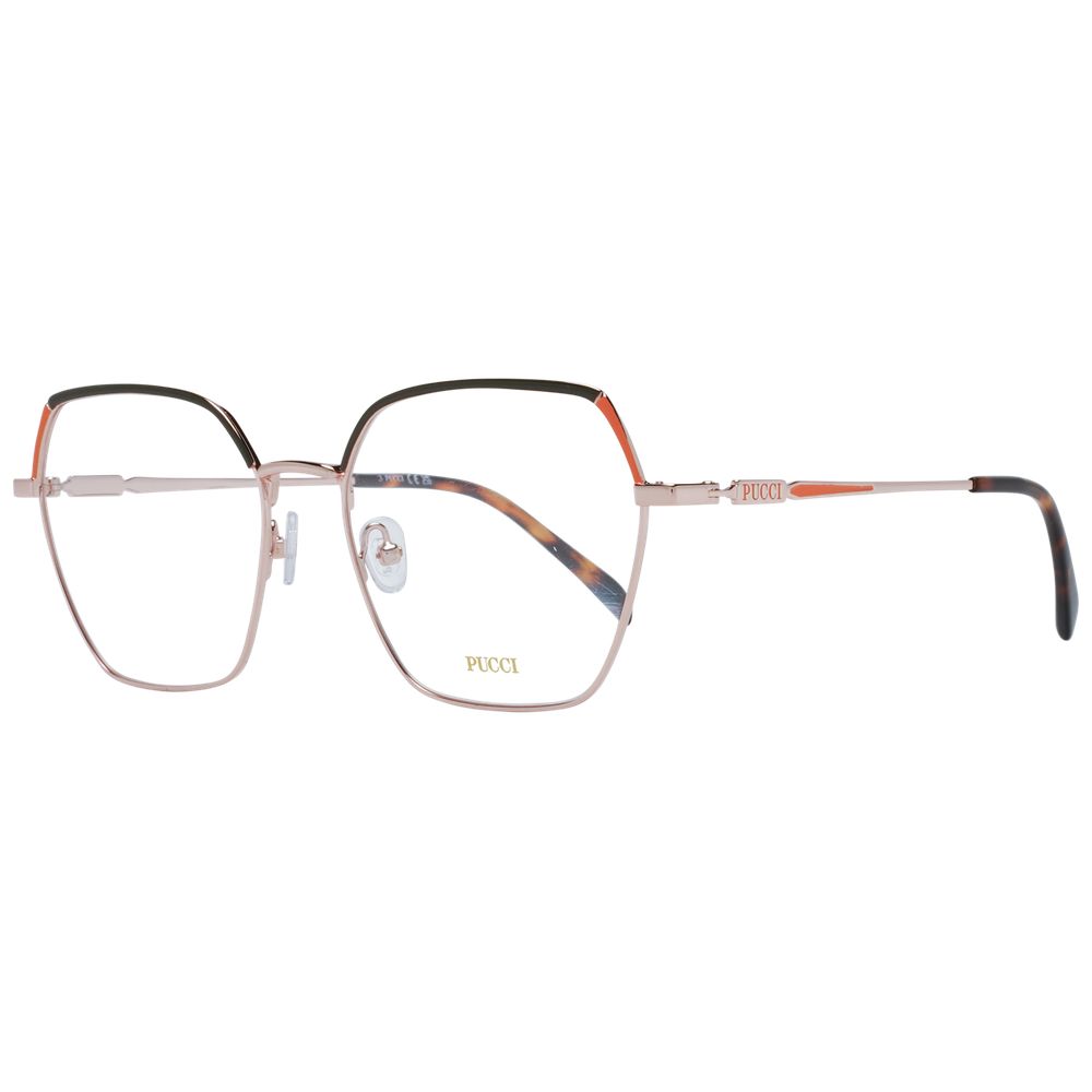 Montures optiques pour femmes Emilio Pucci en or rose