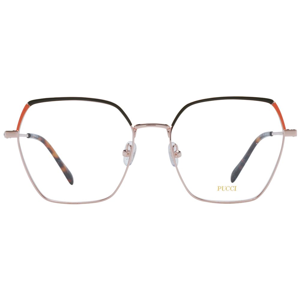Montures optiques pour femmes Emilio Pucci en or rose