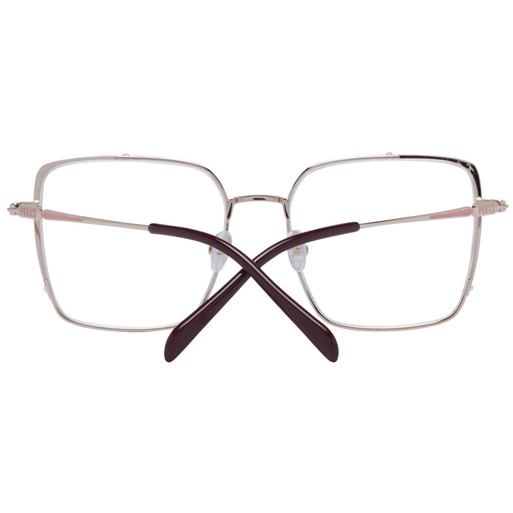 Montures de lunettes Emilio Pucci argentées pour femmes