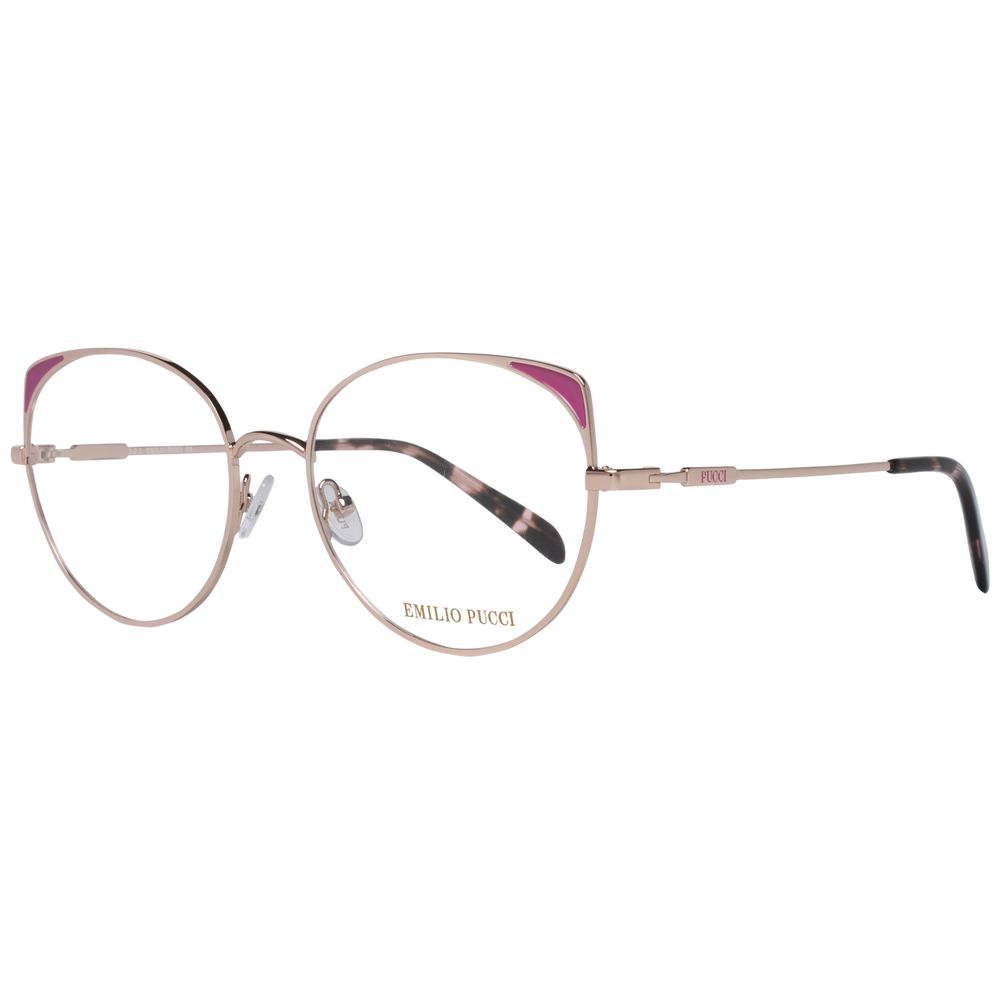 Montures optiques pour femmes Emilio Pucci en or rose