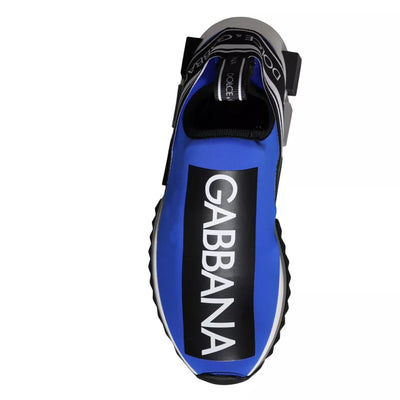 Dolce &amp; Gabbana Blue Logo Low Top Sorrento Sneakers Schoenen