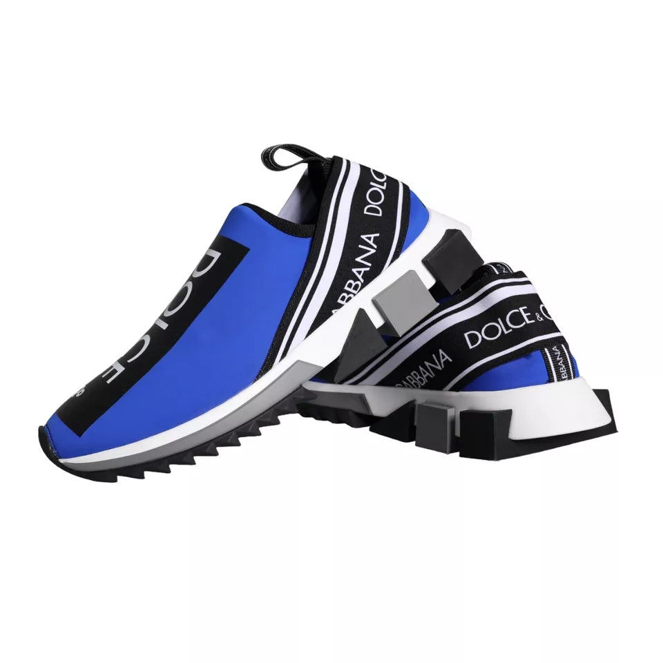 Dolce &amp; Gabbana Blue Logo Low Top Sorrento Sneakers Schoenen