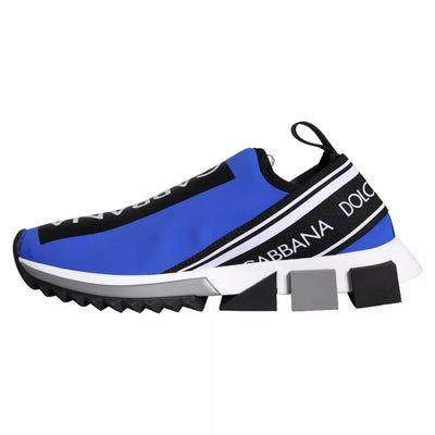 Dolce &amp; Gabbana Blue Logo Low Top Sorrento Sneakers Schoenen