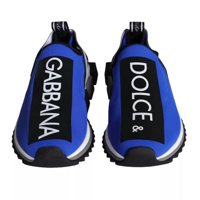 Dolce &amp; Gabbana Blue Logo Low Top Sorrento Sneakers Schoenen