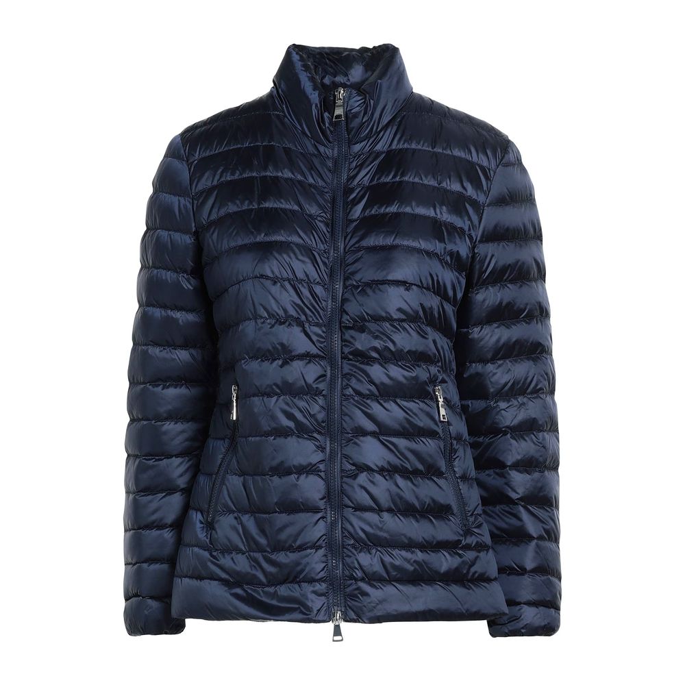 Voeg blauwe polyamide jassen en jassen toe