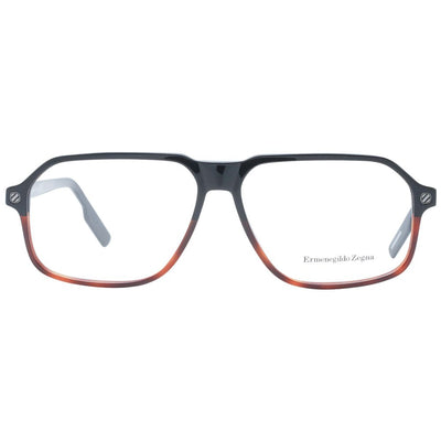 Montures de lunettes noires Ermenegildo Zegna pour homme