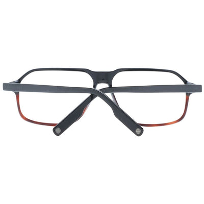 Montures de lunettes noires Ermenegildo Zegna pour homme