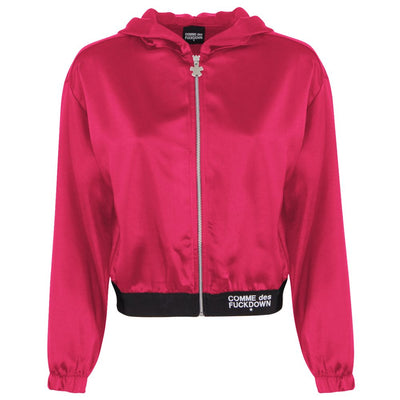 Comme Des Fuckdown Pull en polyester fuchsia