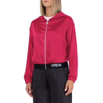 Comme Des Fuckdown Pull en polyester fuchsia