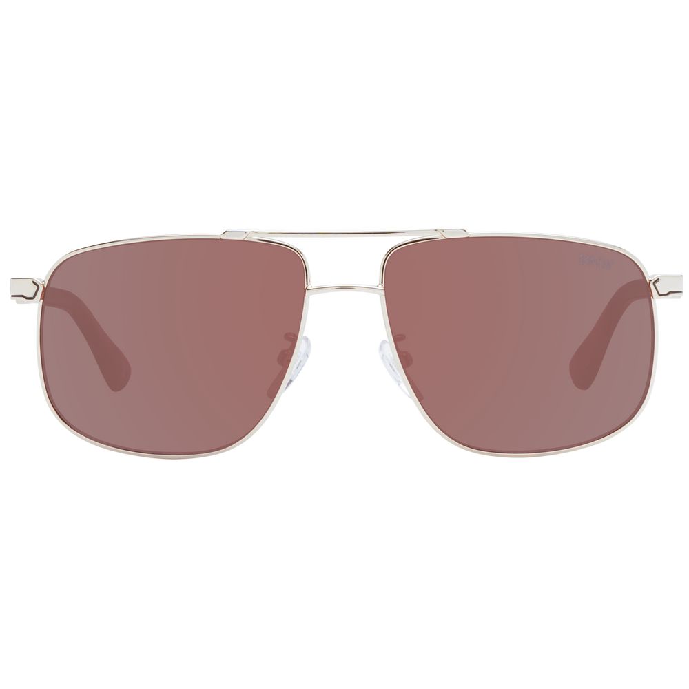 Lunettes de soleil BMW or rose pour homme