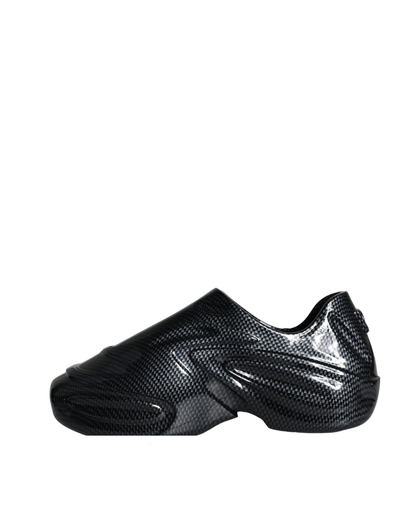 Dolce &amp; Gabbana Zwarte Foiled Rubber Toy Lage Top Sneakers voor Heren