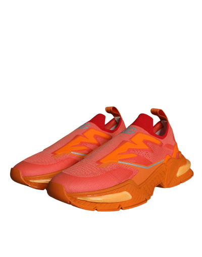Dolce &amp; Gabbana Orange Airmaster Low Top Heren Sneakers Schoenen