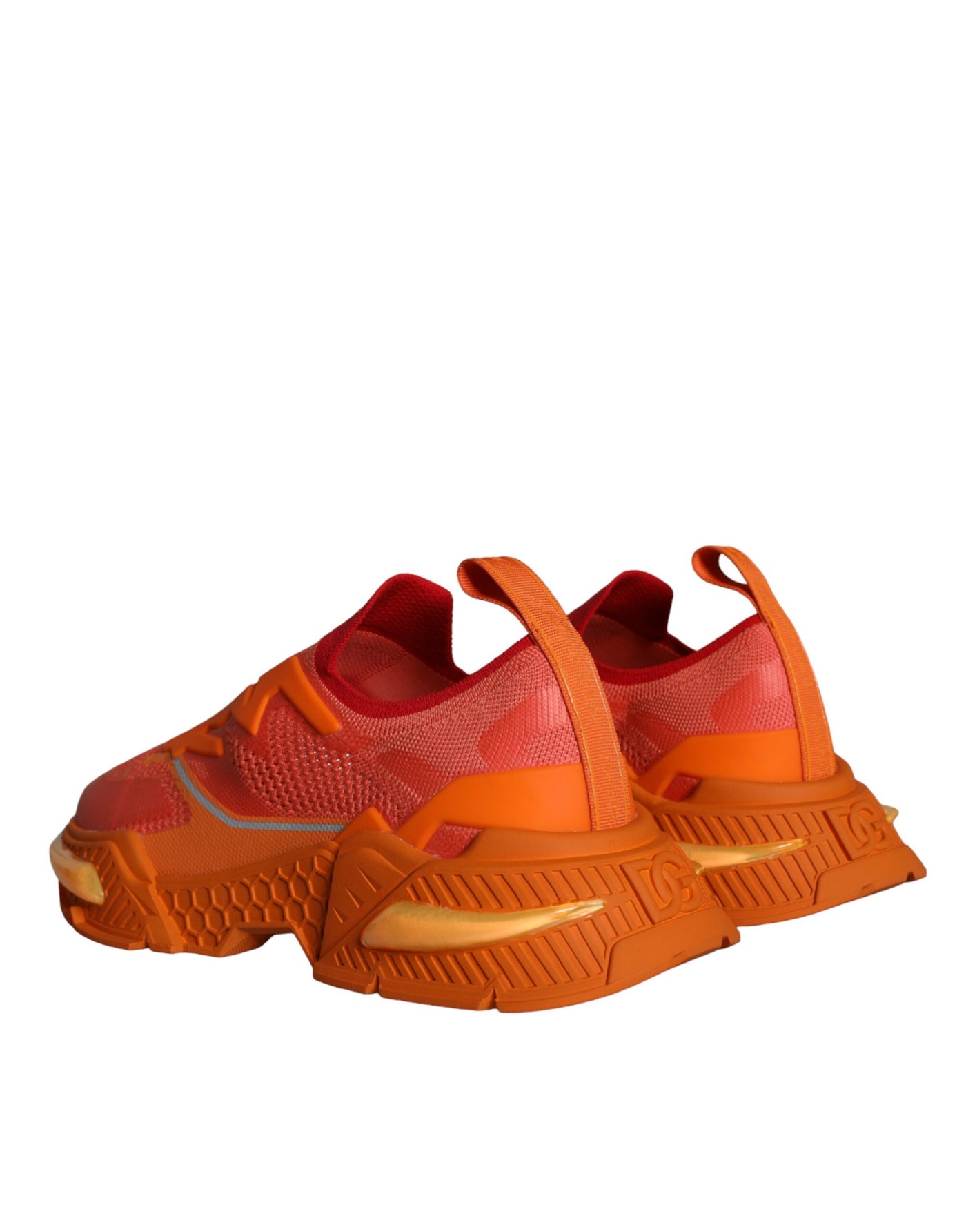 Dolce &amp; Gabbana Orange Airmaster Low Top Heren Sneakers Schoenen